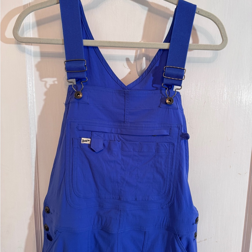 Duluth Trading Co Garden Overalls Long Bright Blue Size medium x 29 - Picture 3 of 7